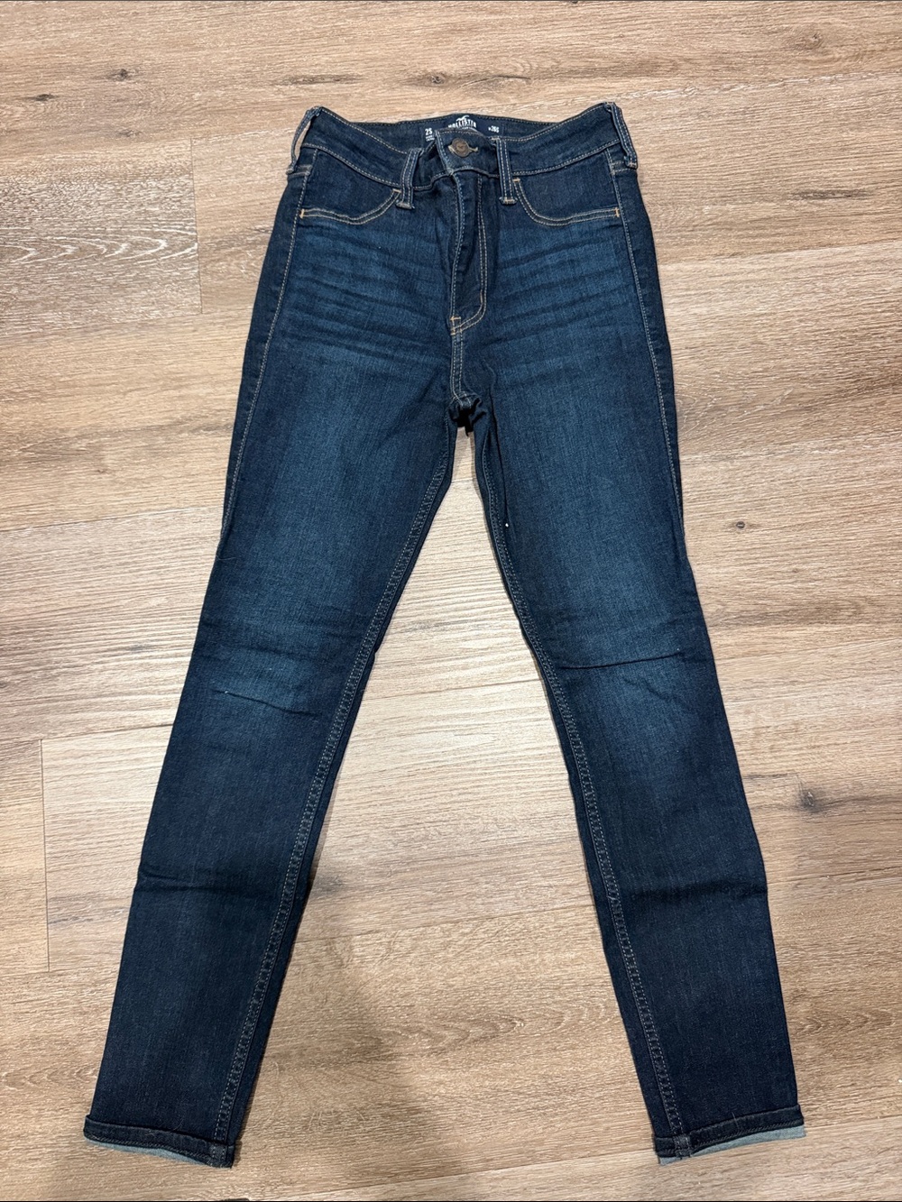 Hollister Dark Indigo High-Rise Skinny Jeans
